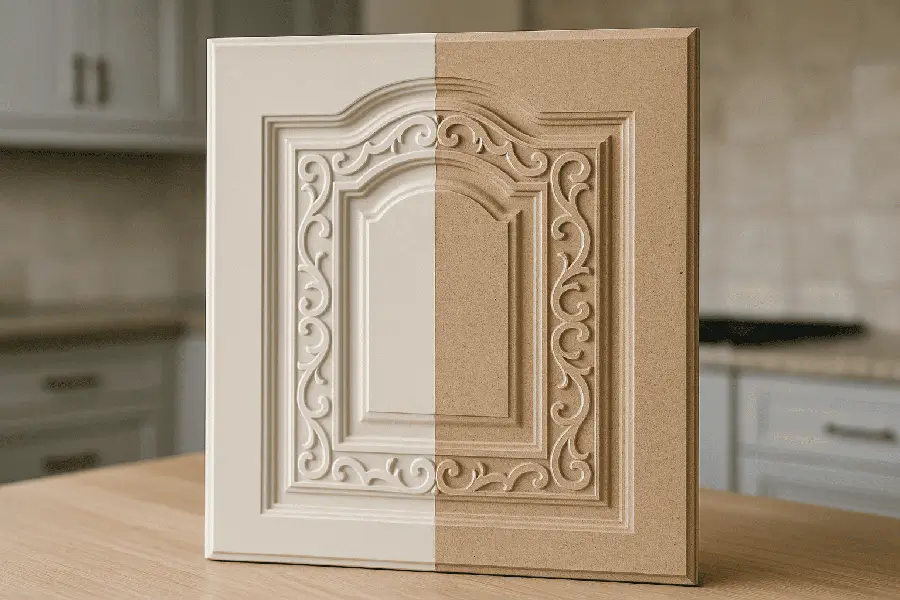 ام دی اف سی ام سی شده و روکش شده با وکیوم PVC که در بازار به نام ممبران شناخته می شود. 