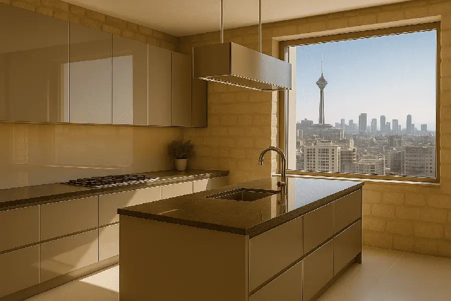 کابینت پلی اورتان نسکافه ای در تهران