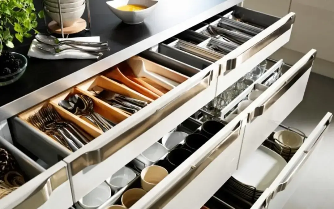 کشو کابینت از اجزای کابینت آشپزخانه