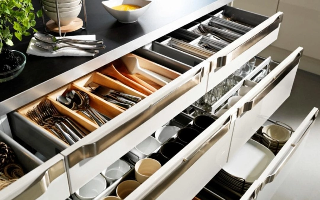 کشو کابینت از اجزای کابینت آشپزخانه