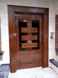 نمونه کار نماکاران سپند | تولید کننده کابنت و دکور چوبی | نمونه کار ساخت درب چوبی