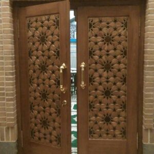 نمونه کار نماکاران سپند | تولید کننده کابنت و دکور چوبی | نمونه کار ساخت درب چوبی