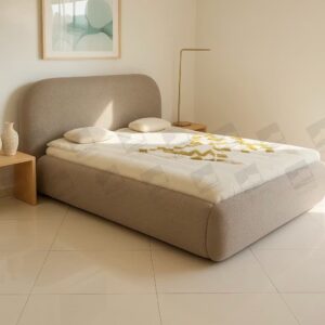 نمونه تخت خواب تدی پارچه ای لمسه کاری تولیدی سرویس خواب مازل در چاردونگه دات کام